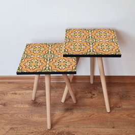 Hanah Home Juego de Mesas Nido Multicolor